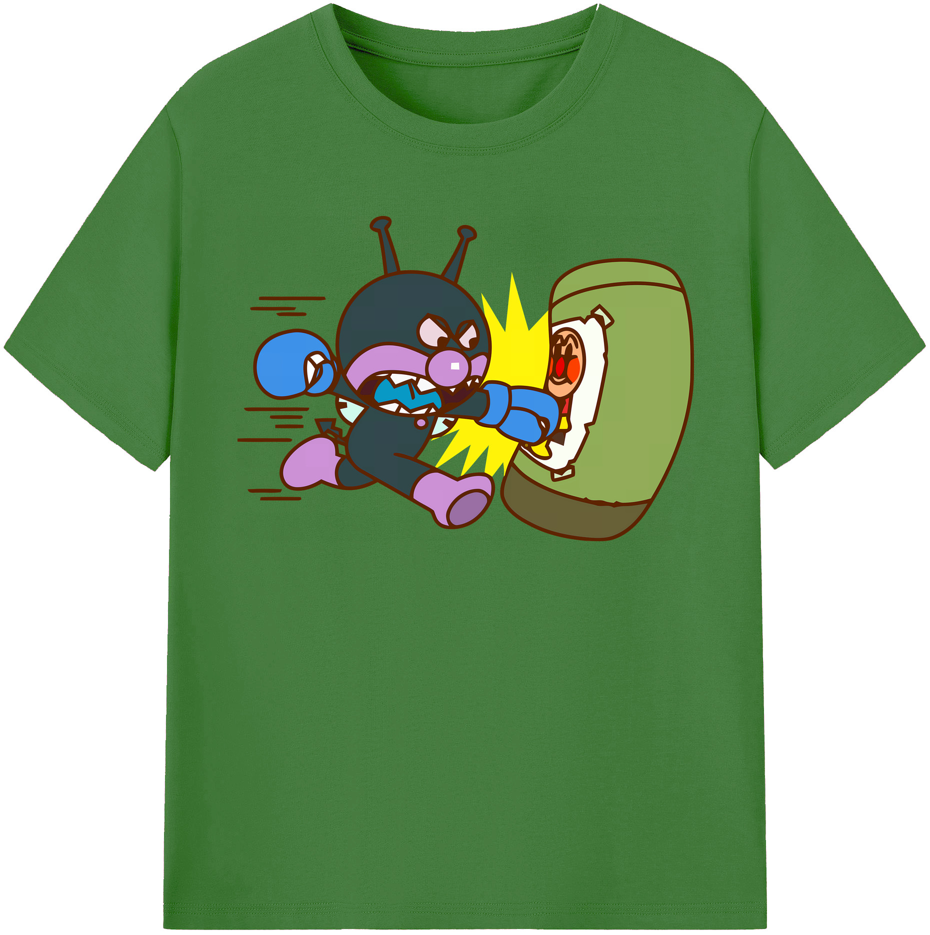 （画像用） アンパンマン Anpanman レディースカジュアルプリントTシャツ（綿100％）
